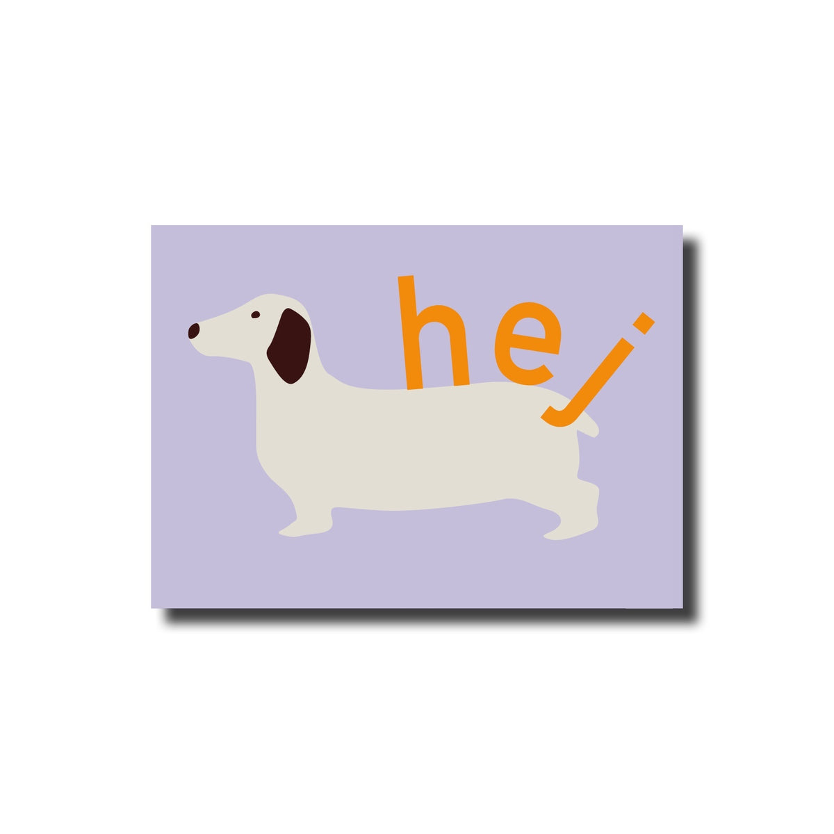 Postkarte hej Dackel