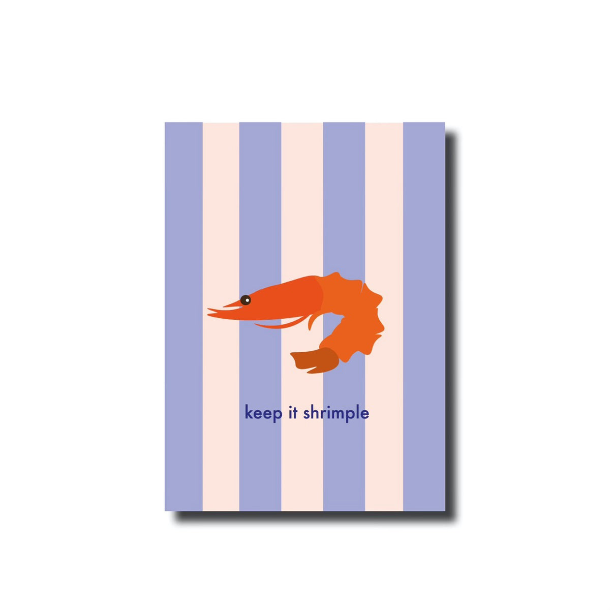 Postkarte keep it shrimple