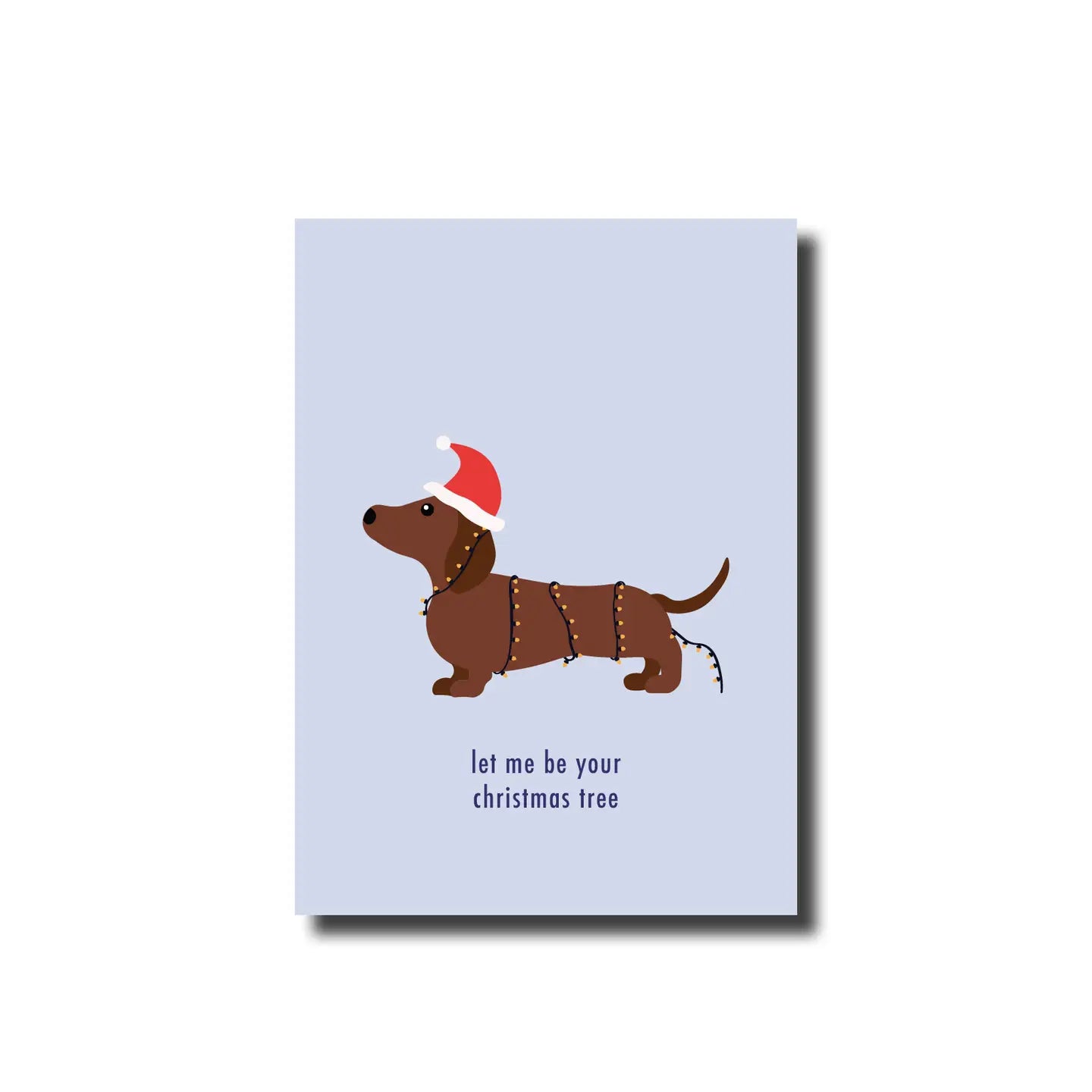 Postkarte let me be your christmas tree