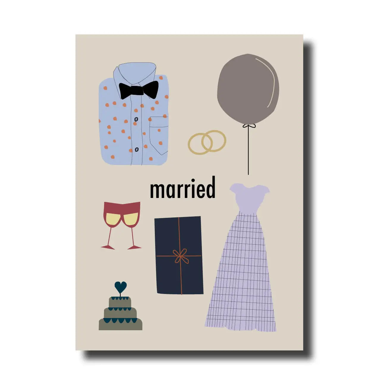 Postkarte married
