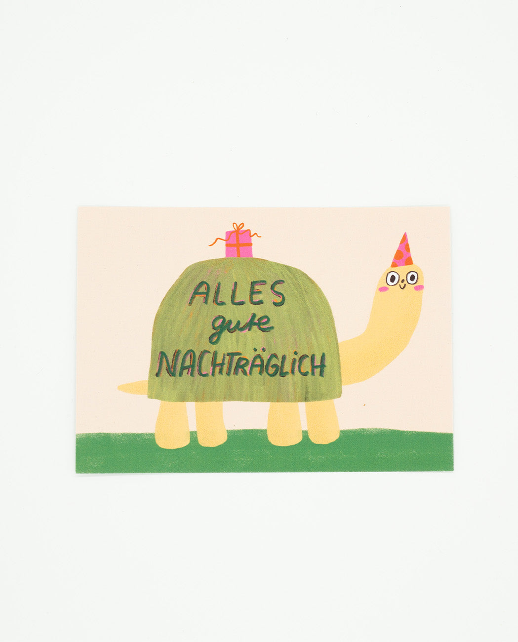 Postkarte Nachträgliche Schildkröte