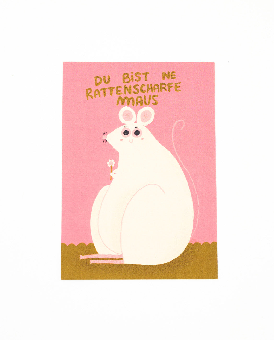 Postkarte Rattenscharfe Maus