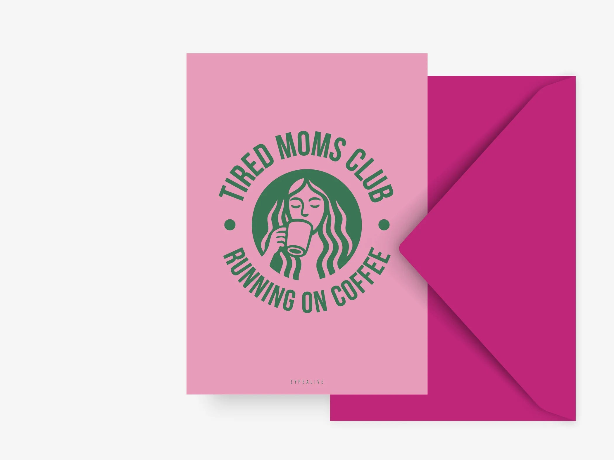Postkarte Tired Moms