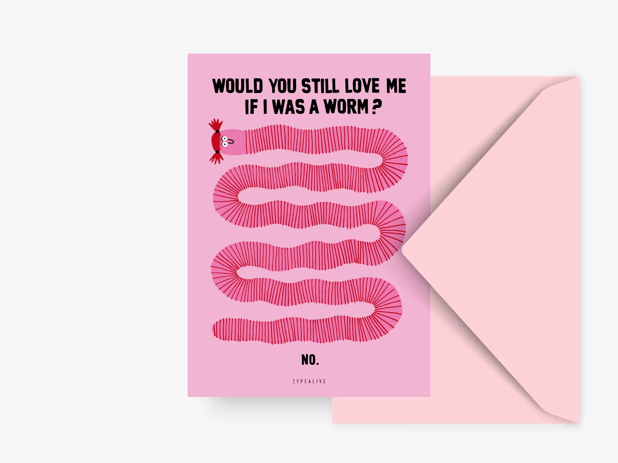 Postkarte Worm