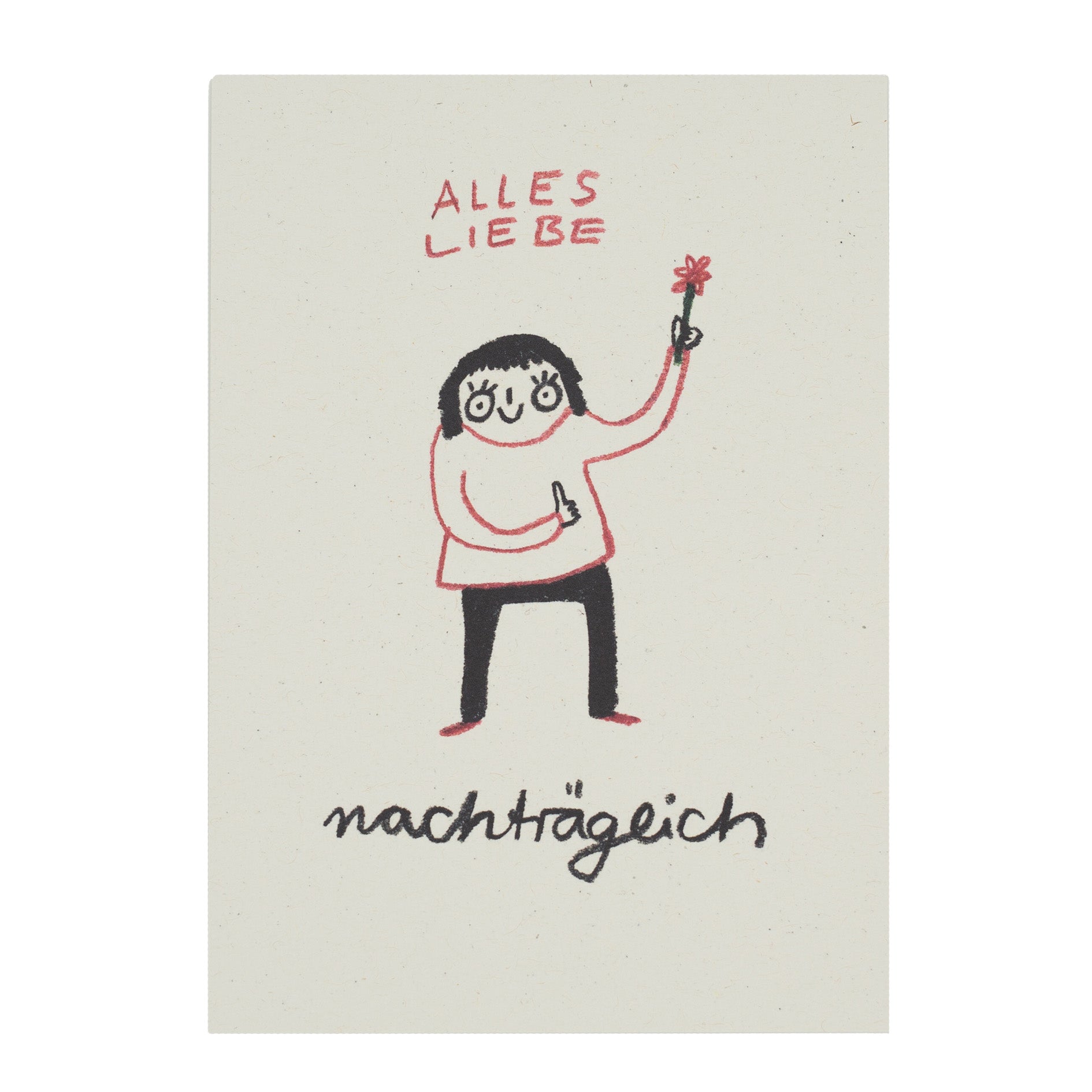 Postkarte Alles Liebe nachträglich
