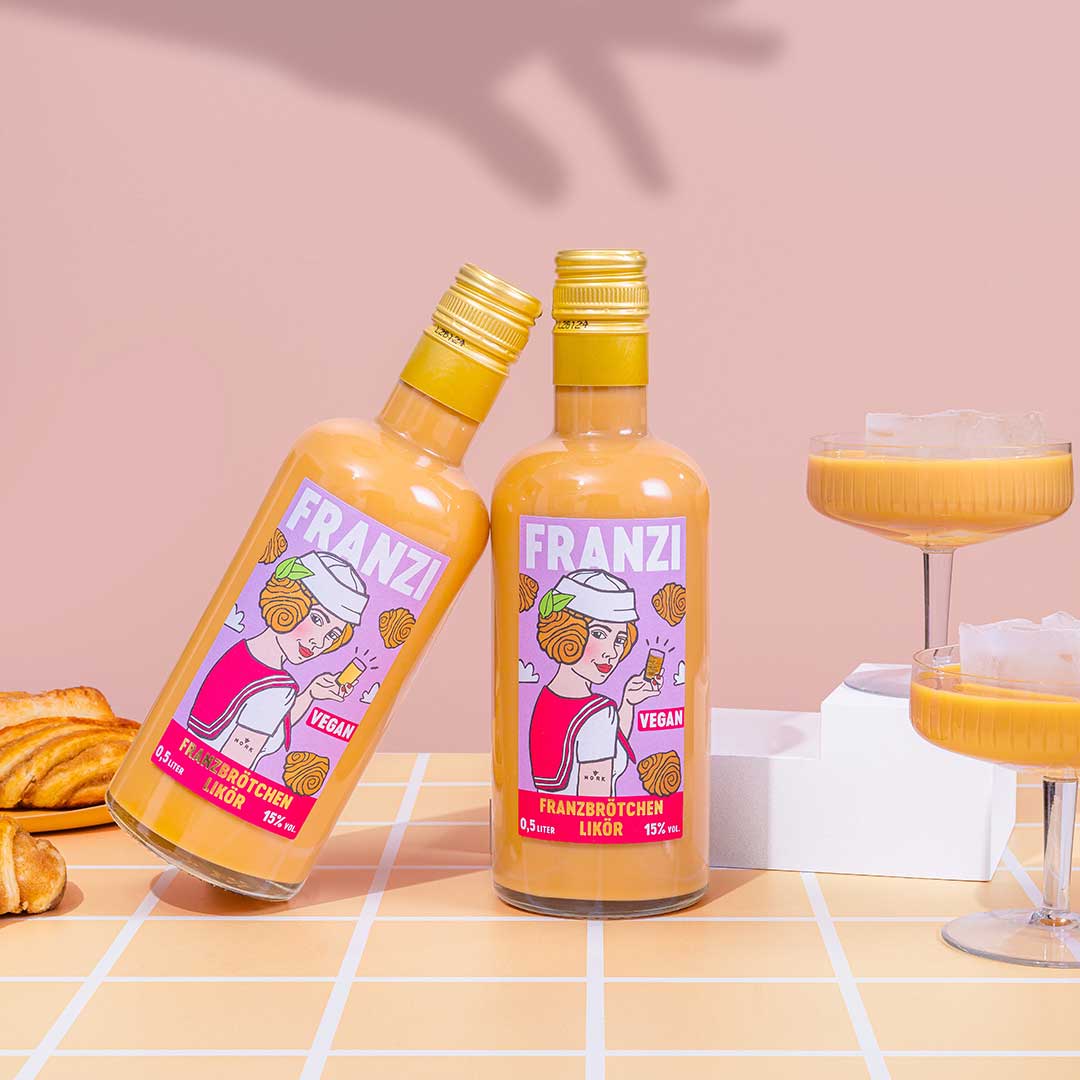 Franzbrötchen Likör 'Franzi' VEGAN - 0,5l