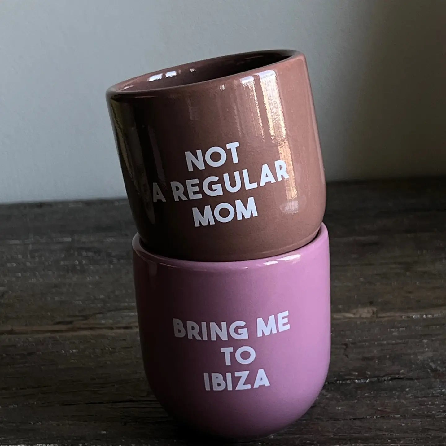 Tasse - Not a Regular Mom braun