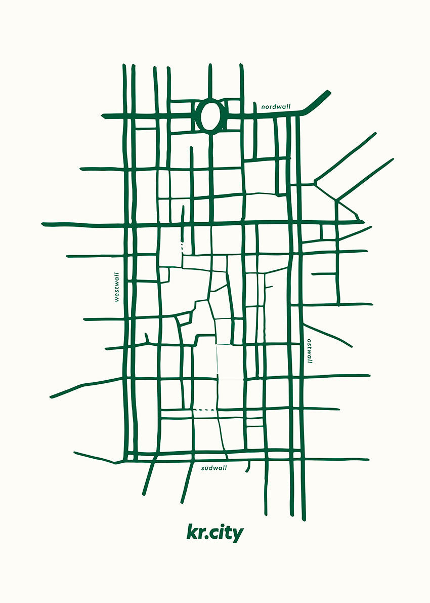 Fine Art Print Stadtkarte