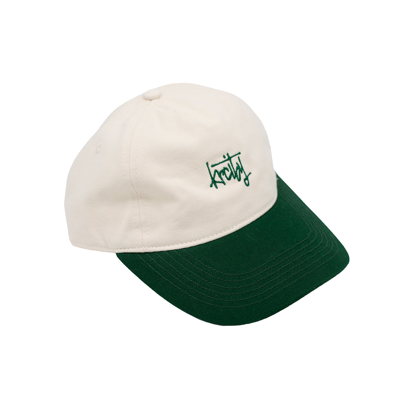 Vintage Cap - creme-grün