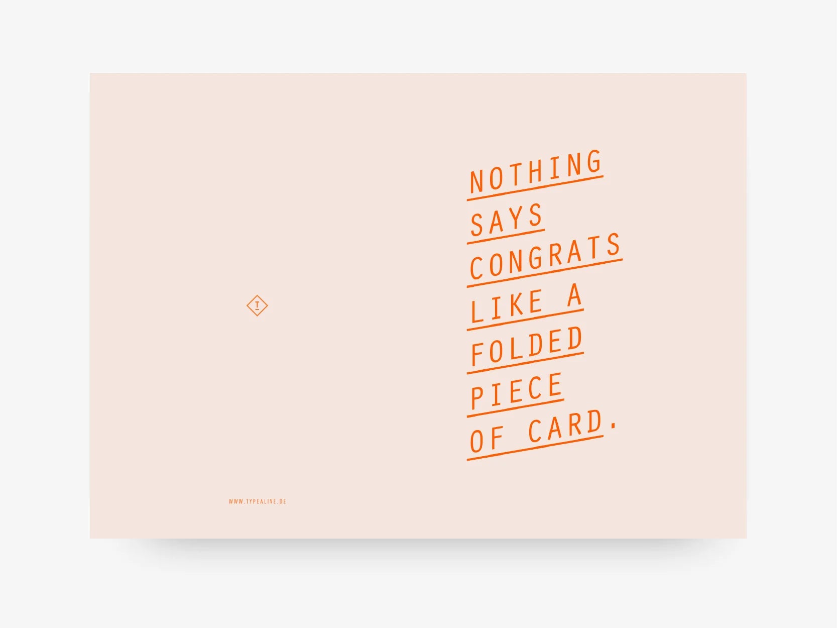 Grußkarte Folded Card No. 1