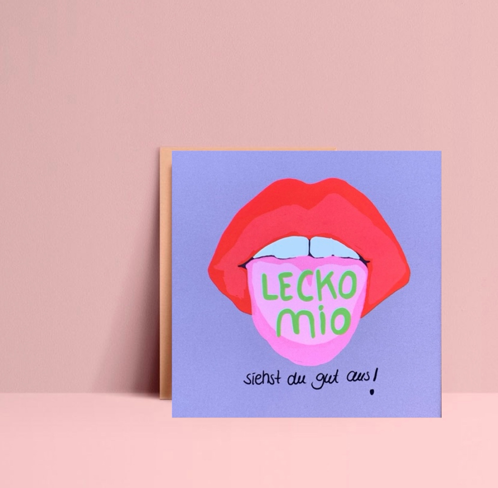 Postkarte Lecko Mio