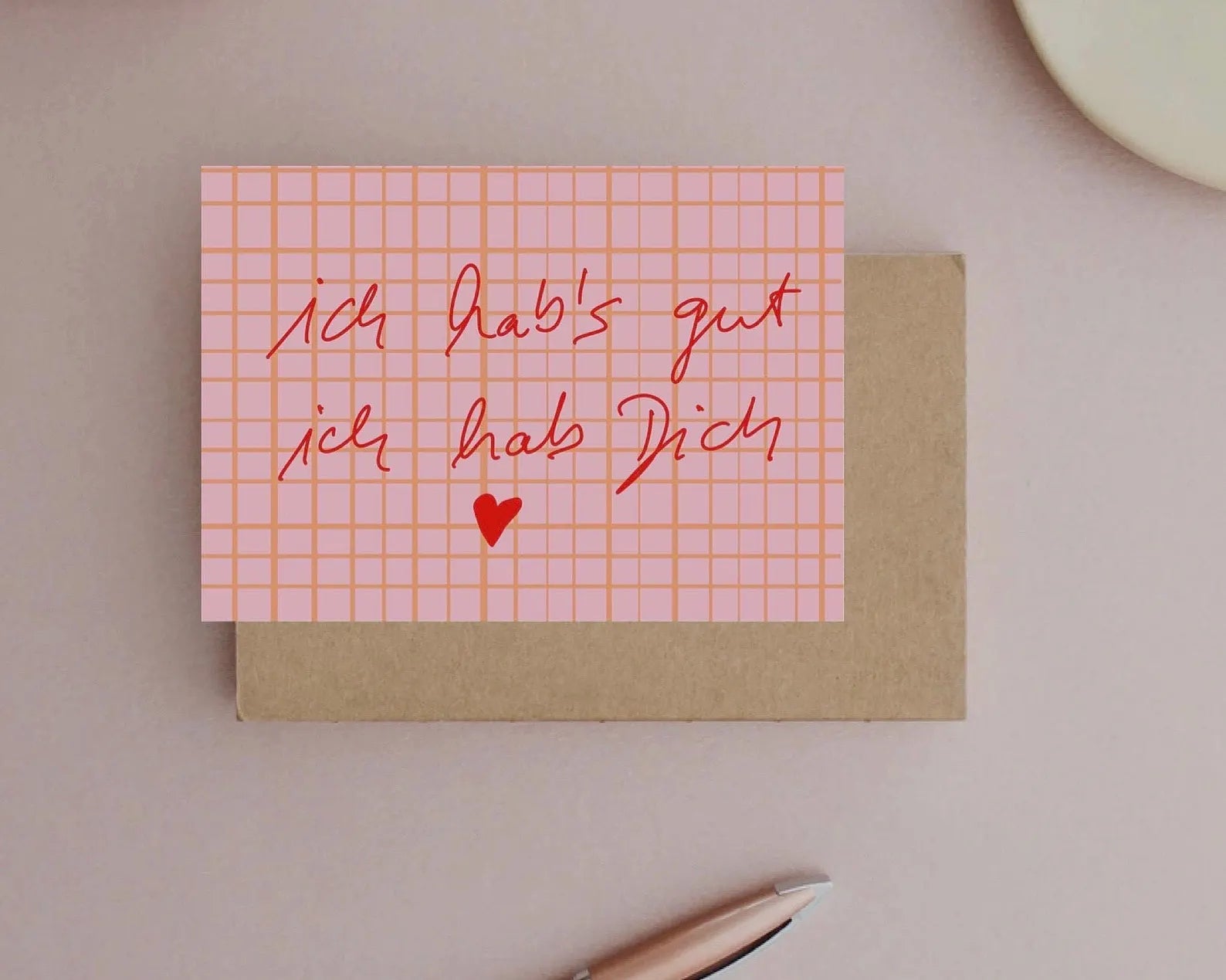 Postkarte ich hab Dich
