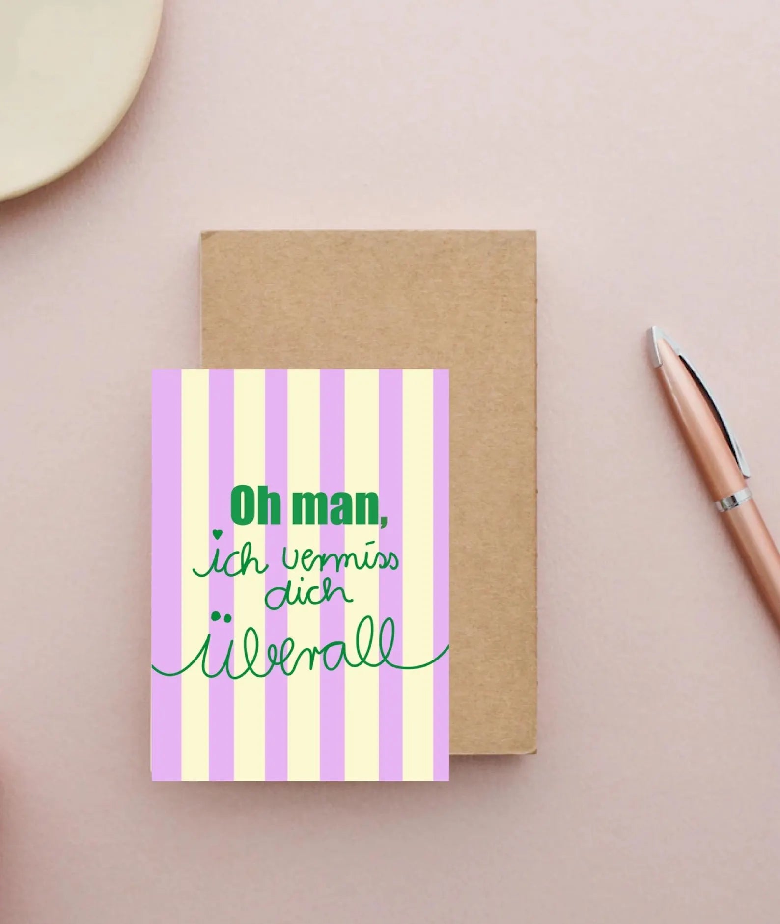 Postkarte Oh man