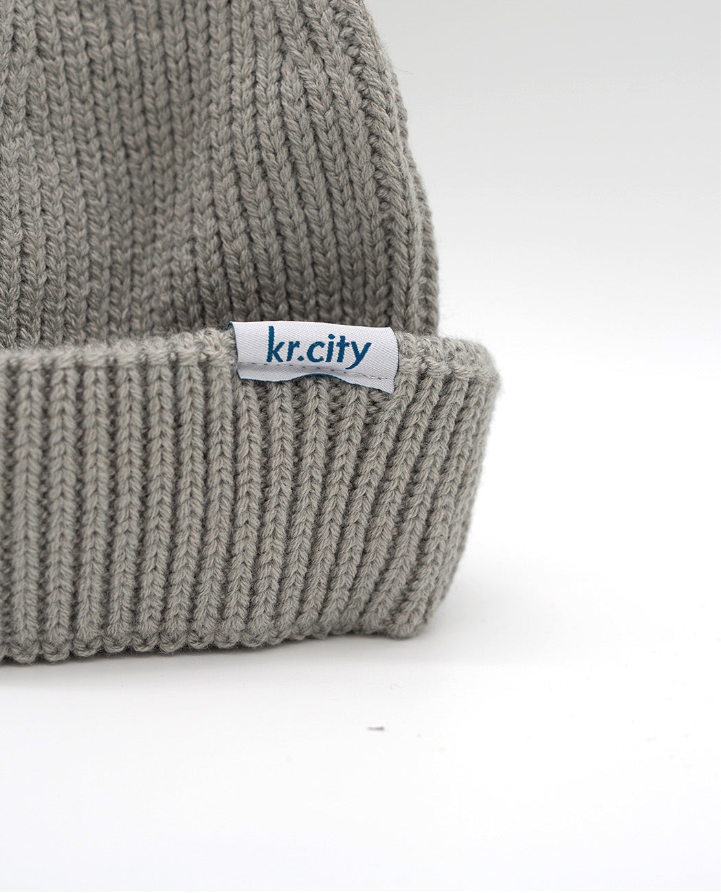 Fischer-Beanie - hellgrau