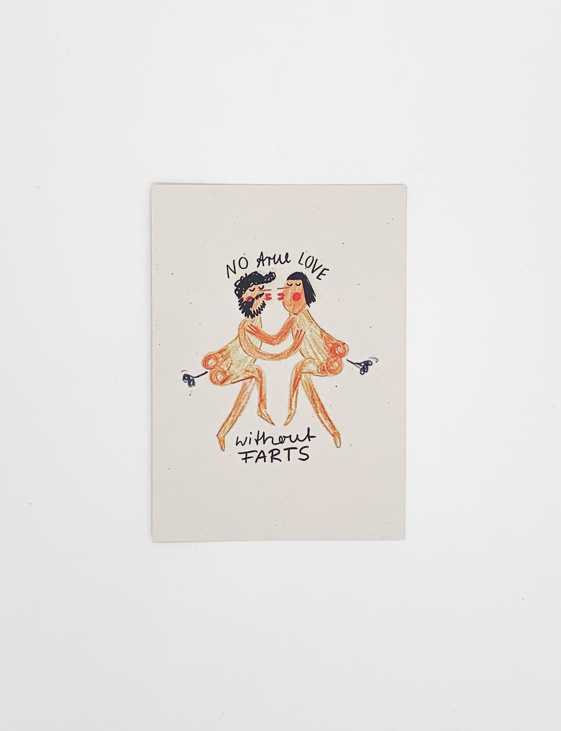 Postkarte No true LOVE without FARTS
