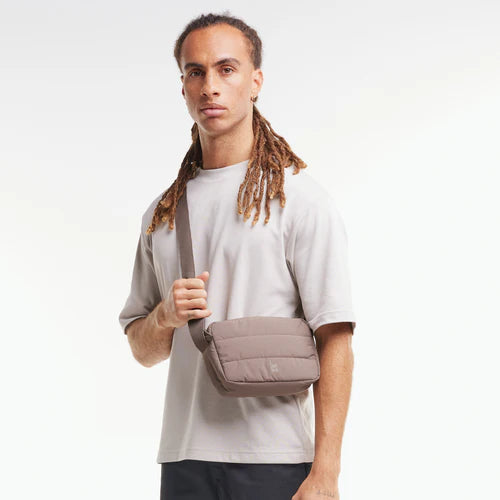 Puffer Crossbody Bag  -oyster