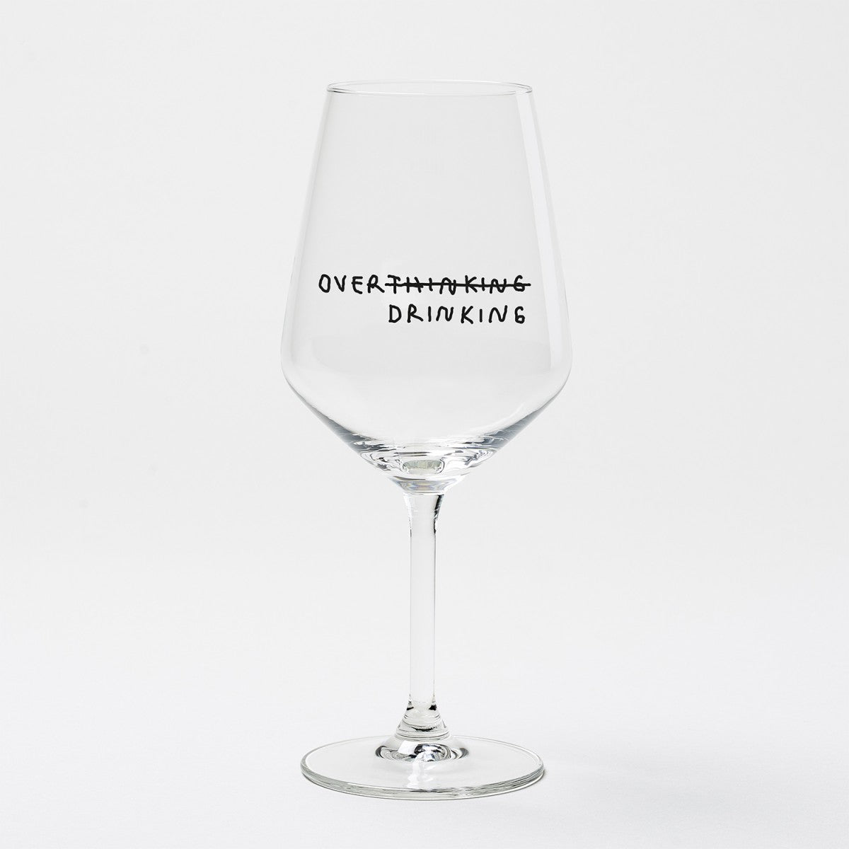 Weinglas Overdrinking