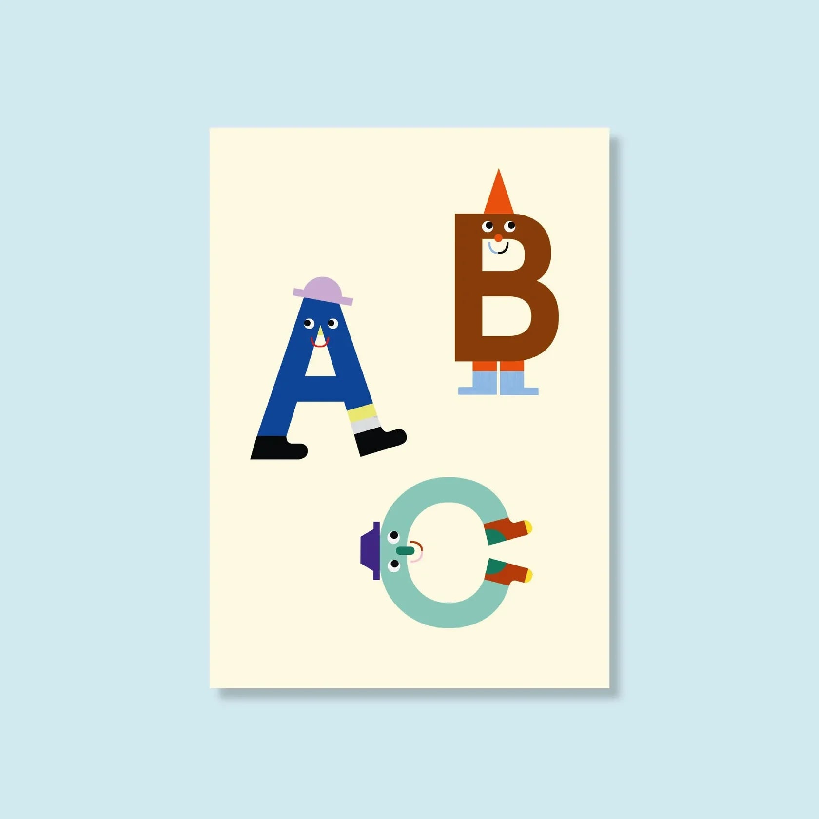 Postkarte - ABC