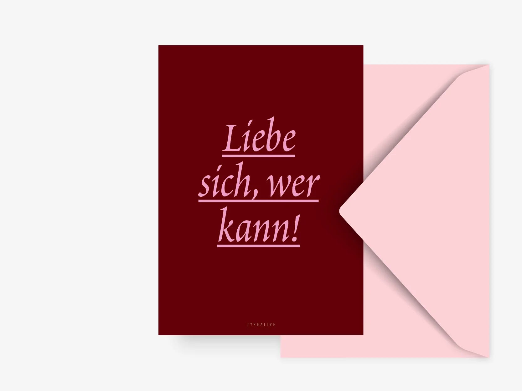 Postkarte Liebe Sich Wer Kann