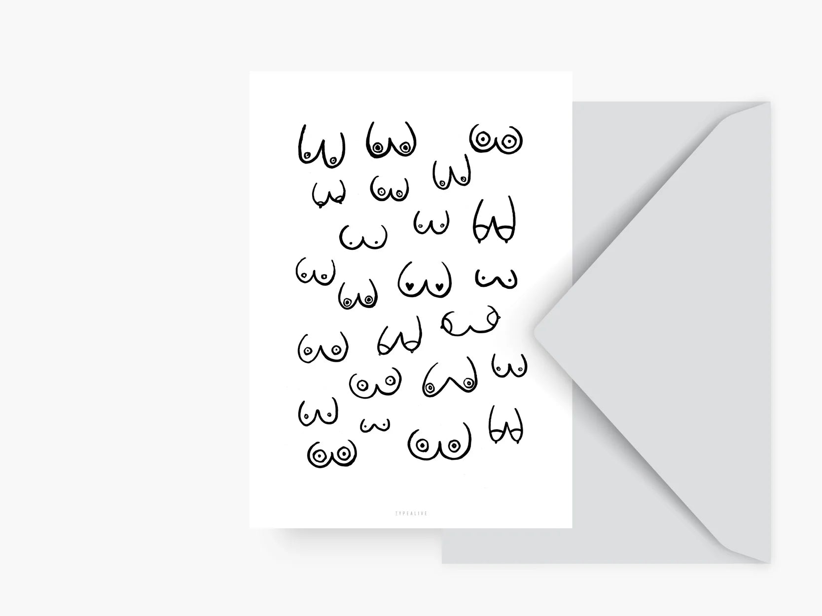 Postkarte Busenfreunde
